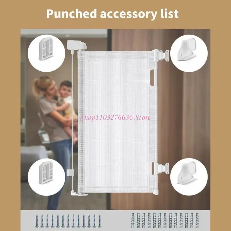 R6FD 1 set Parte compuerta resistencia a los niños universal para varios modelos escalera con tornillos - imagen 4