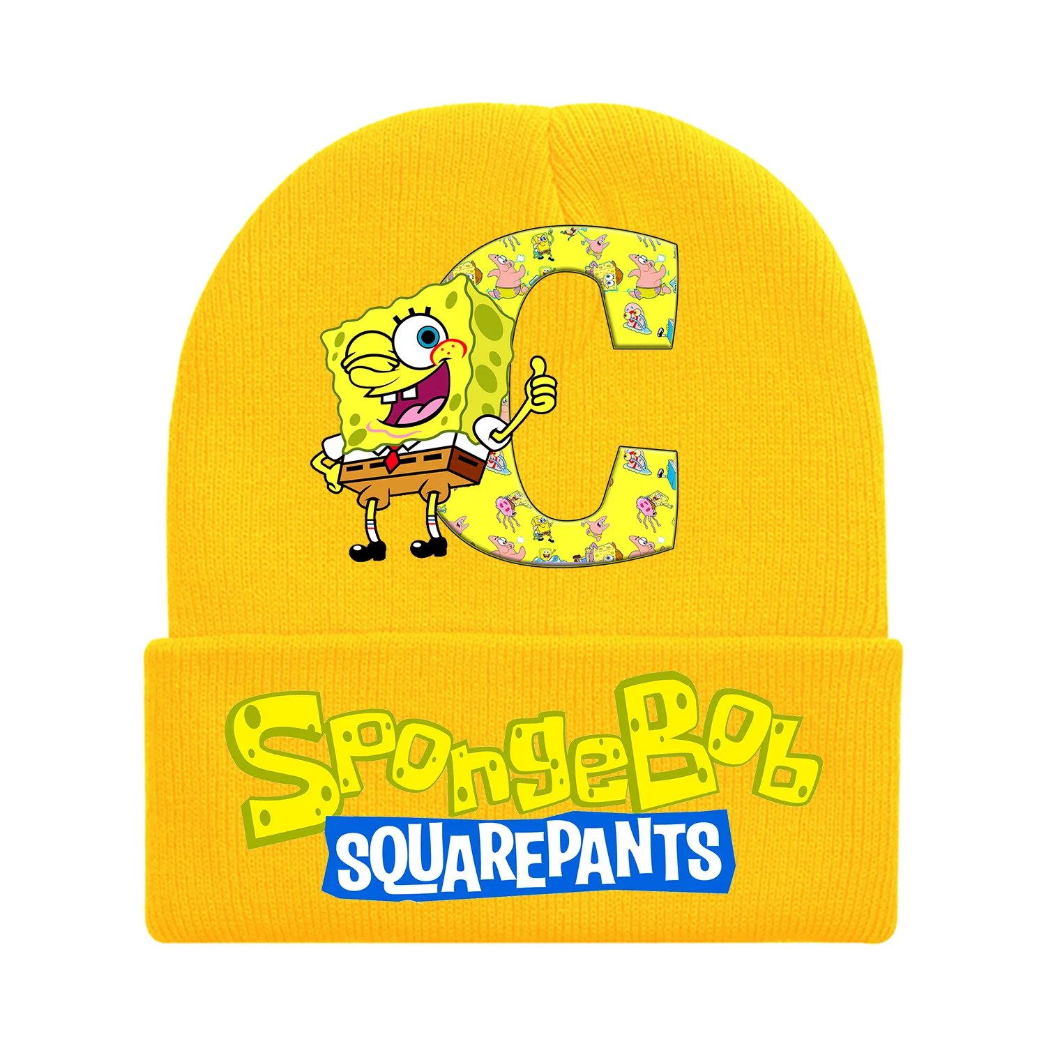 Gorro Bob Esponja de punto infantil – Letras y diseño divertido