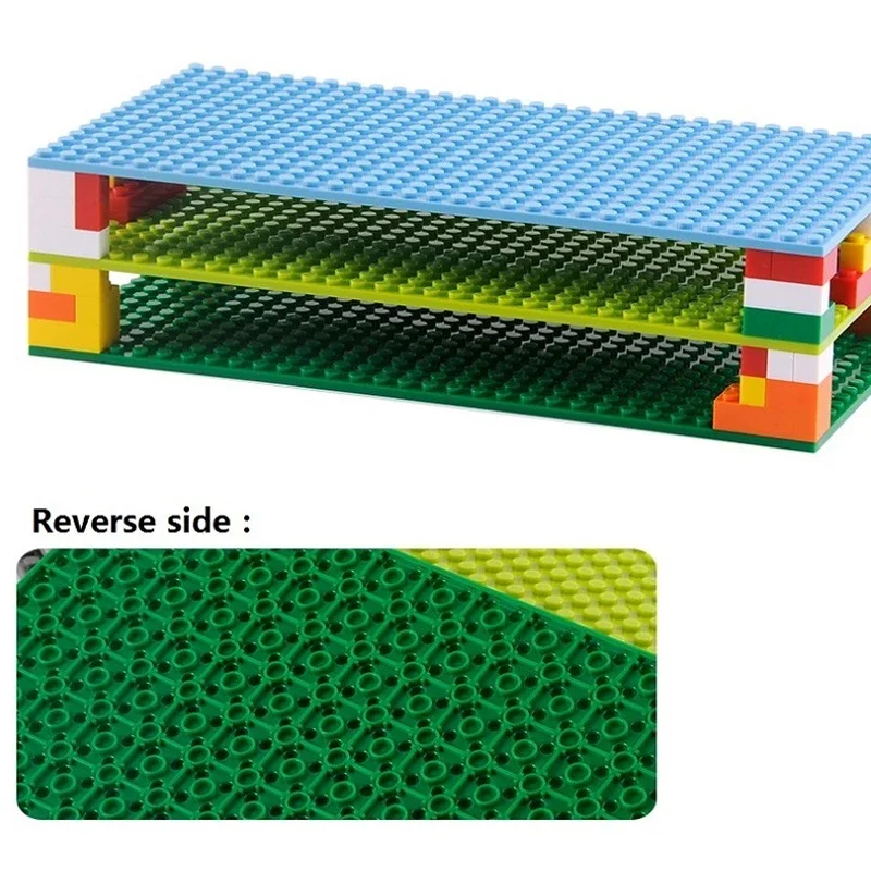 Placa base de doble cara 32x32 16x32, placas de bloques clásicas de ladrillo de construcción, pieza de montaje de bloques de plástico DIY, marcas compatibles con juguetes - imagen 5
