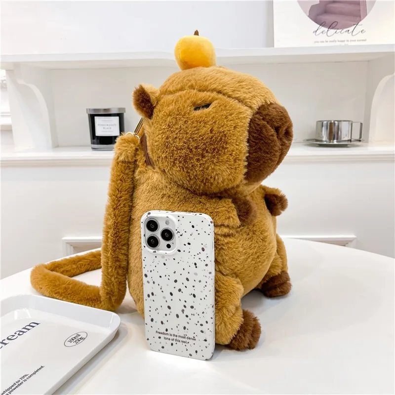 Mochila de peluche con muñeca de dibujos animados para niños y niñas - imagen 3