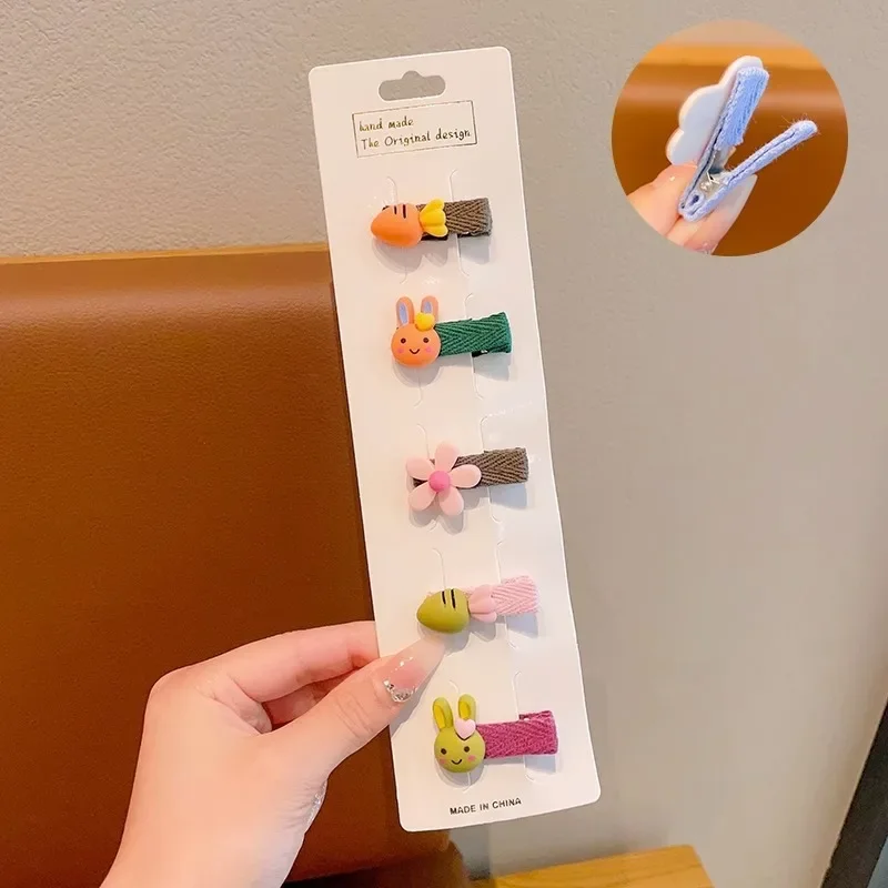 Horquillas de flores coloridas para niña, 5 piezas, pinzas para el pelo, pasadores, accesorios para el cabello - imagen 4