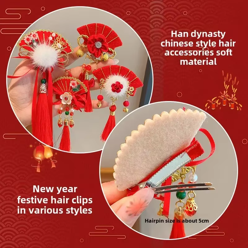 Pinzas y tocados Hanfu estilo antiguo para niña – Accesorios cabello - imagen 3