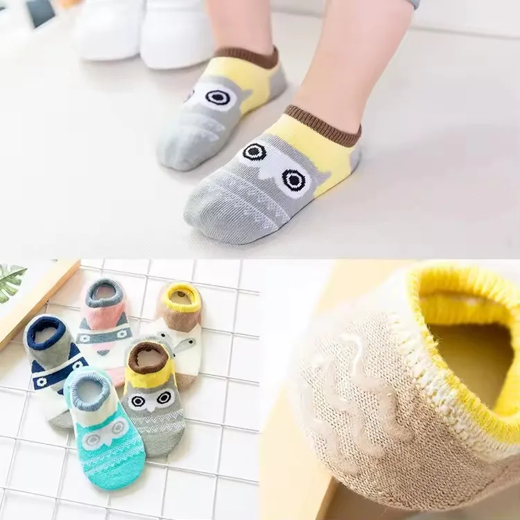 Calcetines de verano transpirables cómodos para niños con patrón búho - imagen 4