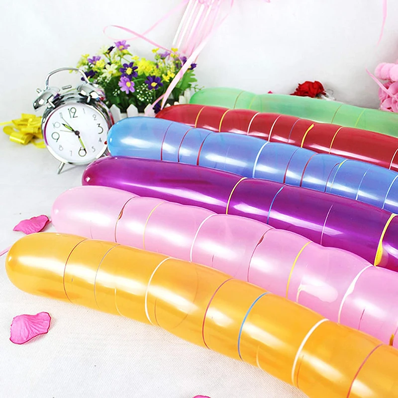 Globos largos de látex con sonido para decoración de cumpleaños - imagen 5