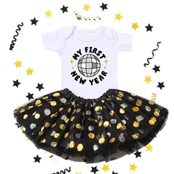 My First New Year Conjuntos de bebé para niña - Vestidos pastel