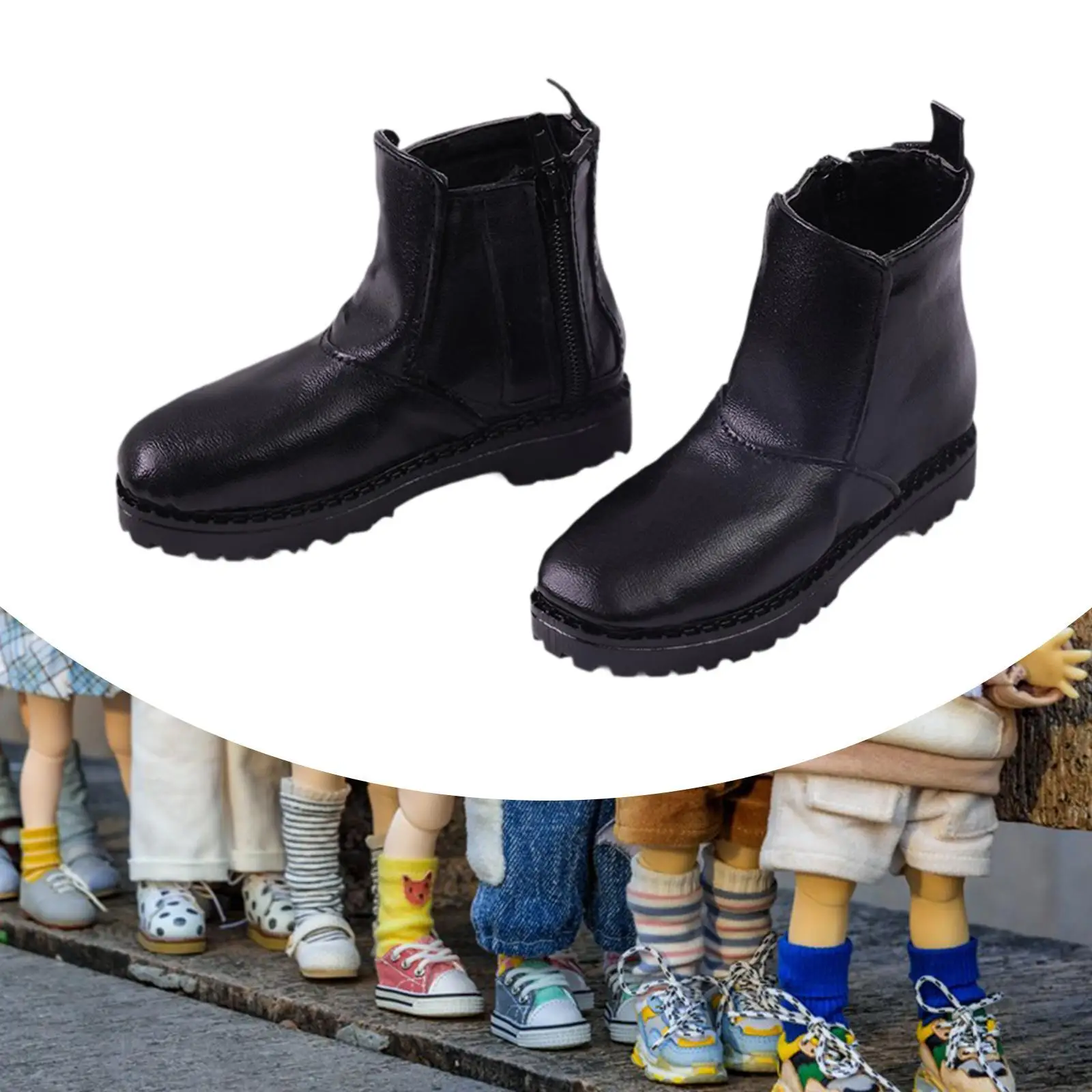 1:3 Low Heeled Shoes Make Your Own Dolls DIY Doll Ankle Boot for 24'' Dolls