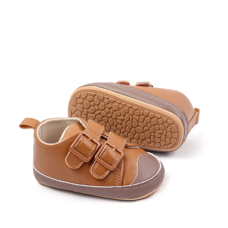 2025 nuevos zapatos de bebé de otoño moda Primavera infantil clásico primeros caminantes suela de goma de cuero antideslizante zapatos casuales para niños pequeños - imagen 4
