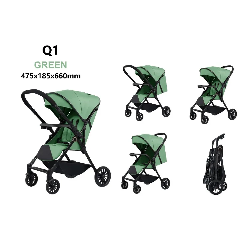 Carrito de bebé plegable con bandeja Senta y acuesta - imagen 2