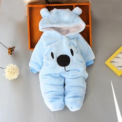 Mono cálido para bebé otoño-invierno con capucha y pies