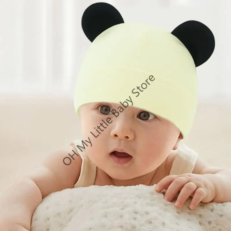 M76C 3pcs Crochet Hombo caliente tibio y respirable cómodas gorras gorro bebé - imagen 3