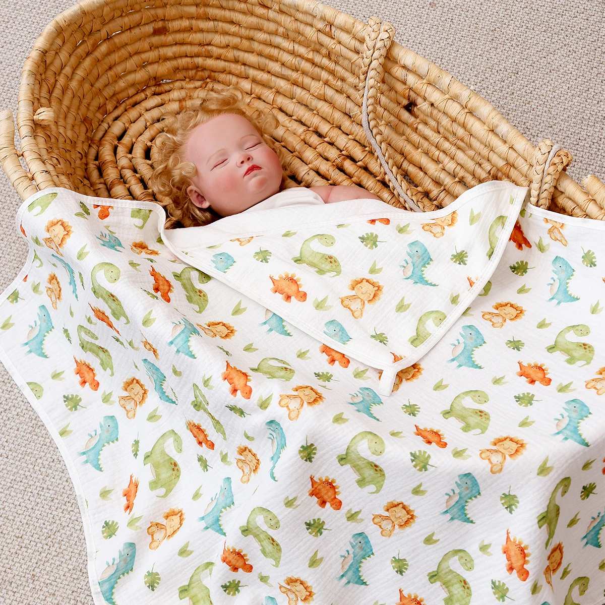Kangobaby Manta envolvente bebé algodón – Toalla recién nacido - imagen 4