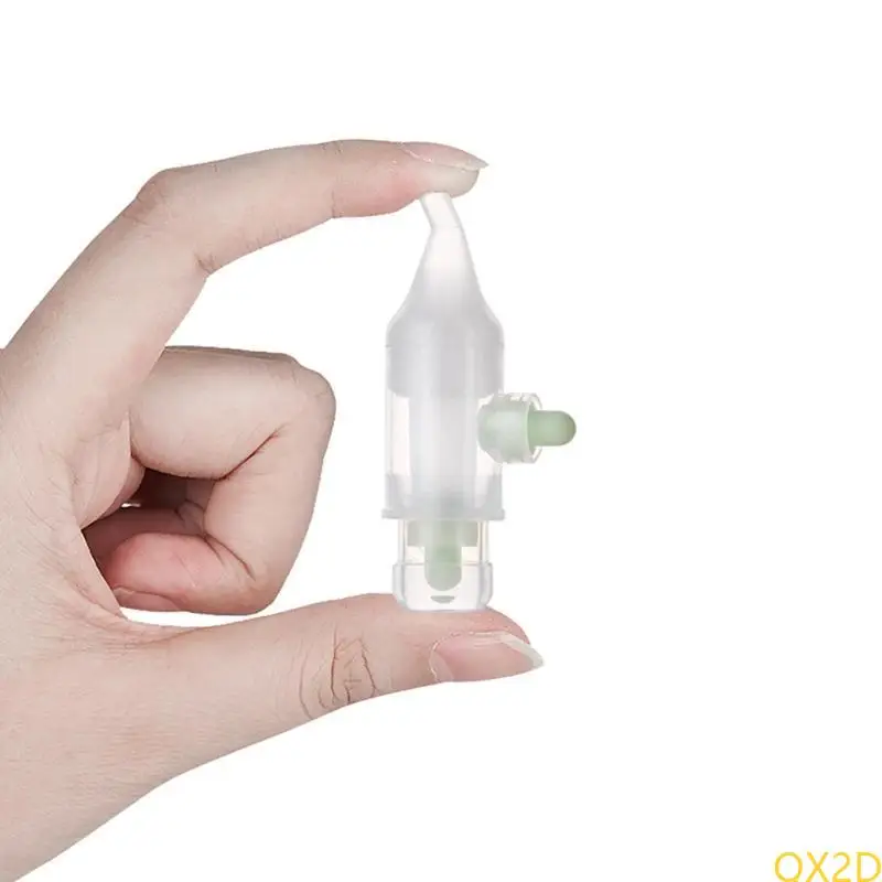 QX2D Niños recién nacidos Aspirador nasal Cartoon Bear Silicona Safézal para bebés Narabos Narabo Vacuamiento Succión Equipo - imagen 3