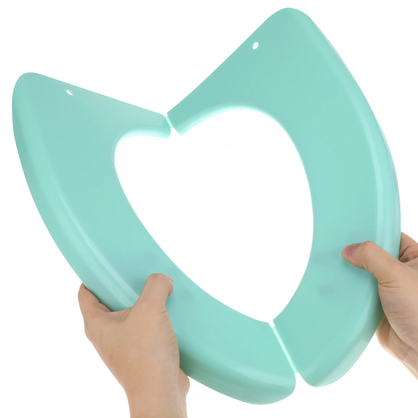 Funda para asiento de inodoro, orinal portátil plegable, cojín para asiento de entrenamiento para uso en viajes en casa, estera de seguridad de plástico Pp para baño, 1 ud. - imagen 5