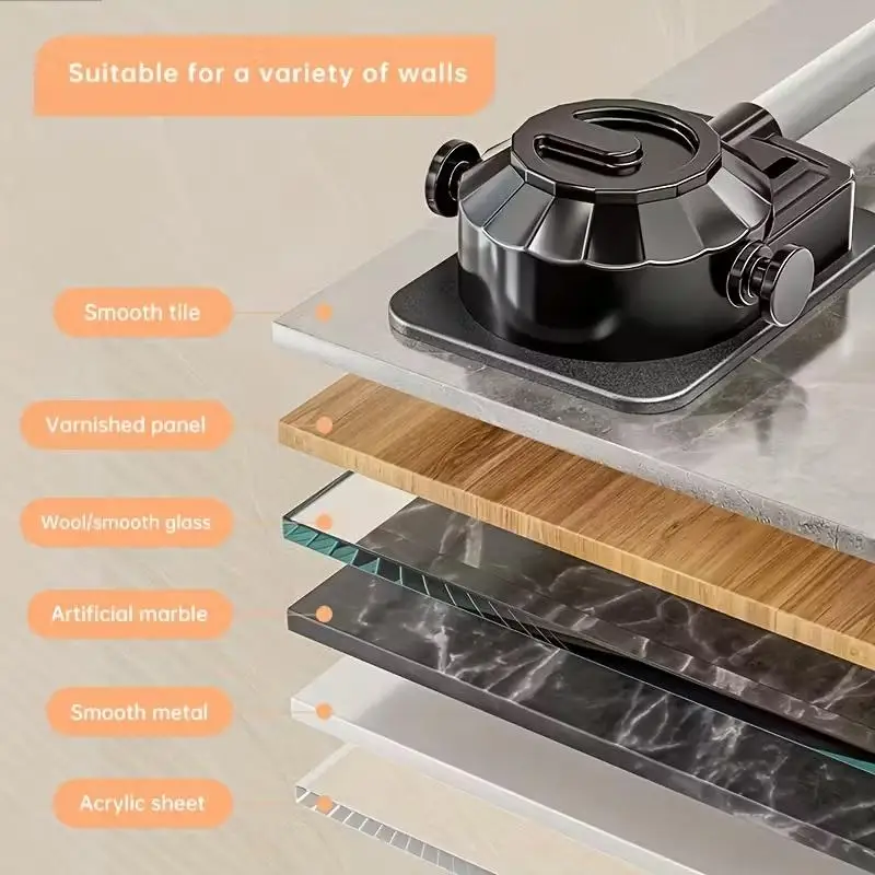 Soporte de ducha soporte de cabezal de ducha ajustable boquilla soporte de mano sin perforaciones soporte de ducha de rotación multiángulo - imagen 5
