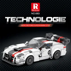 Modelo de coche de carreras de construcción - Juguete educativo para niños
