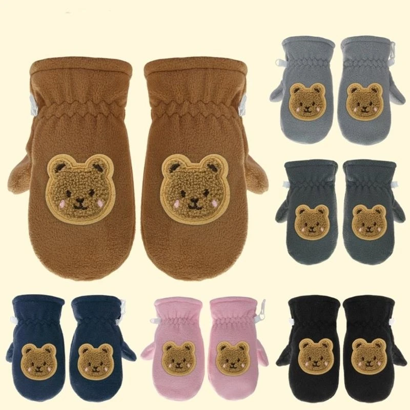 Guantes Térmicos M76C para niños y niñas, manoplas invierno para estudiantes, guantes cálidos para nieve aire libre