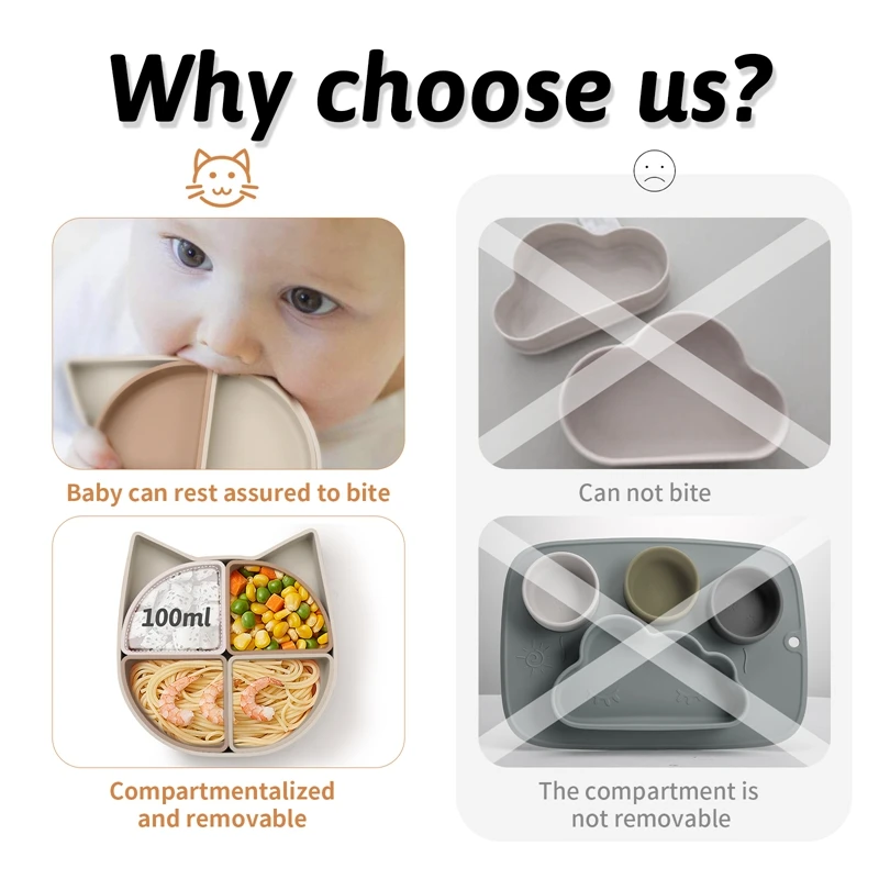 Vajilla alimentación - Detalle impermeable