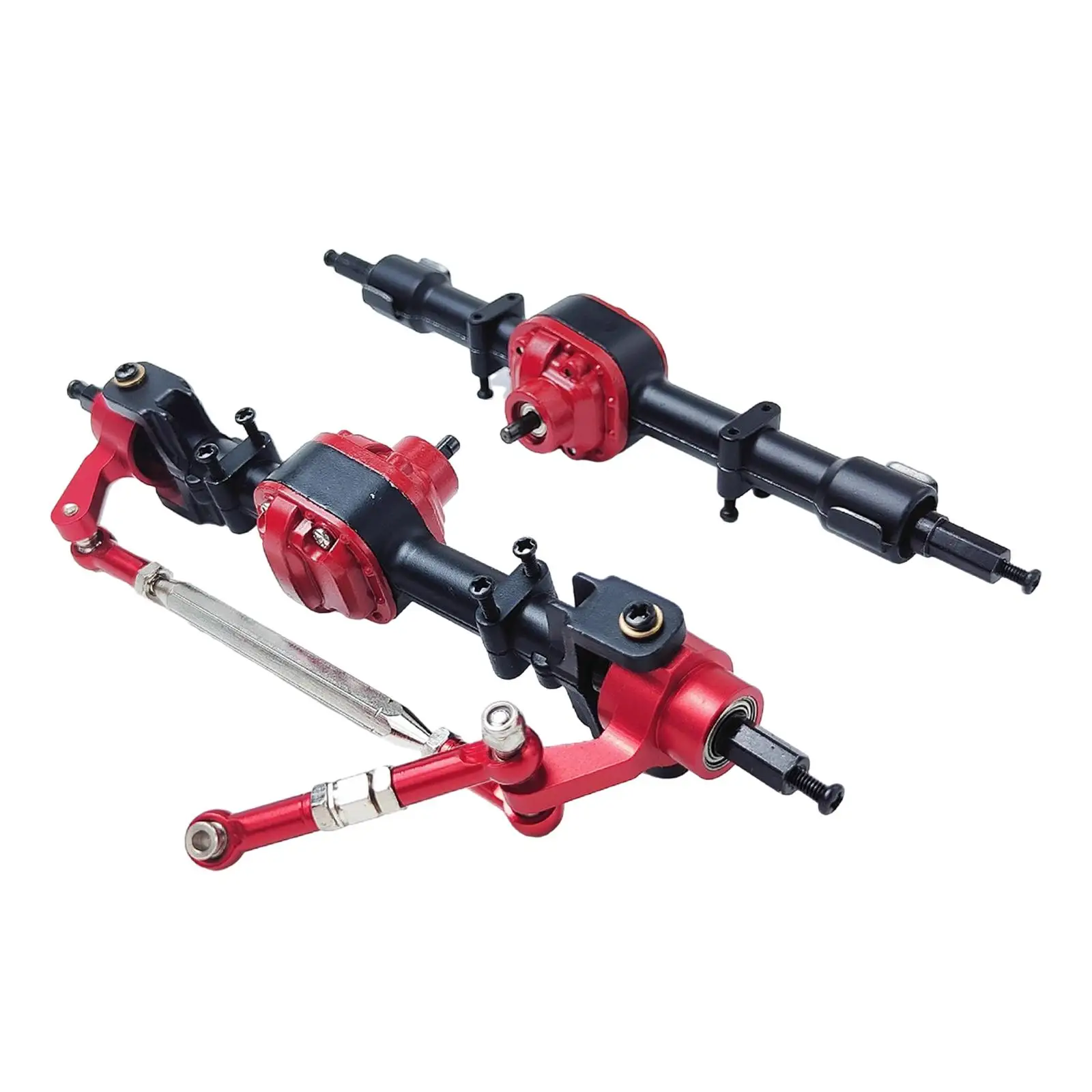 1:12 Scale RC Truck Axle Replace Parts Convenient Upgrade Part Complete Axle Set for MN82 LC79 RC Modification Trucks Vehicles