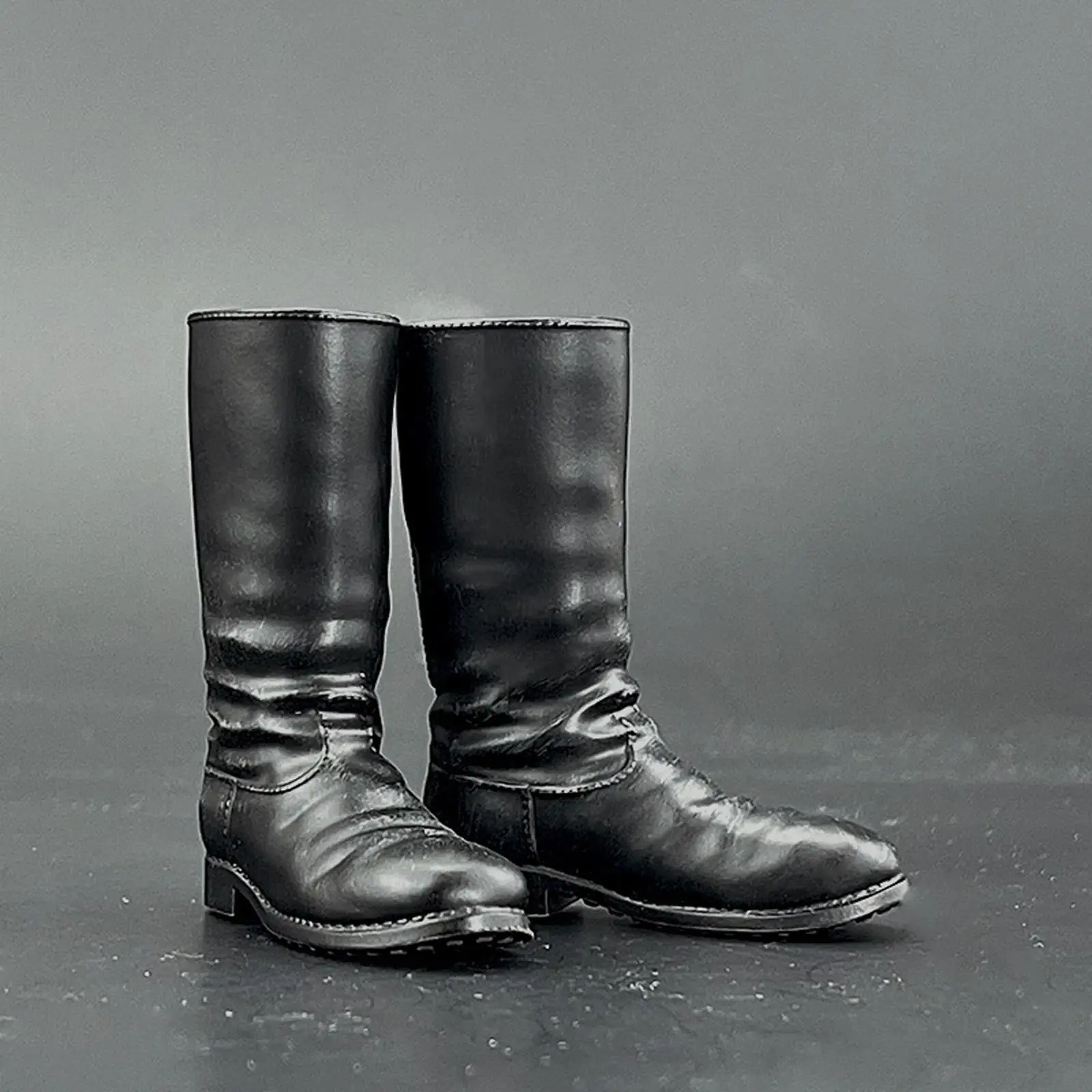 1:6 Scale Solider Boots Hobby Toy Shoes Black Casual Soldier Dress up Accessory for 12 inch Doll Model Action Figure Body