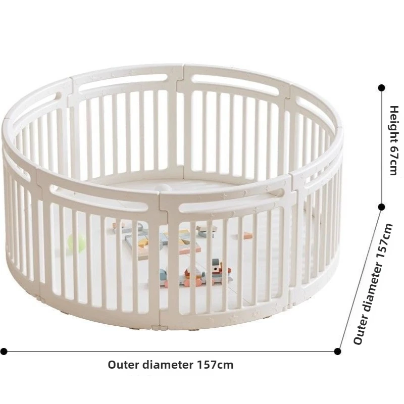 Parque infantil lavable con colchoneta de seguridad para bebés - imagen 5
