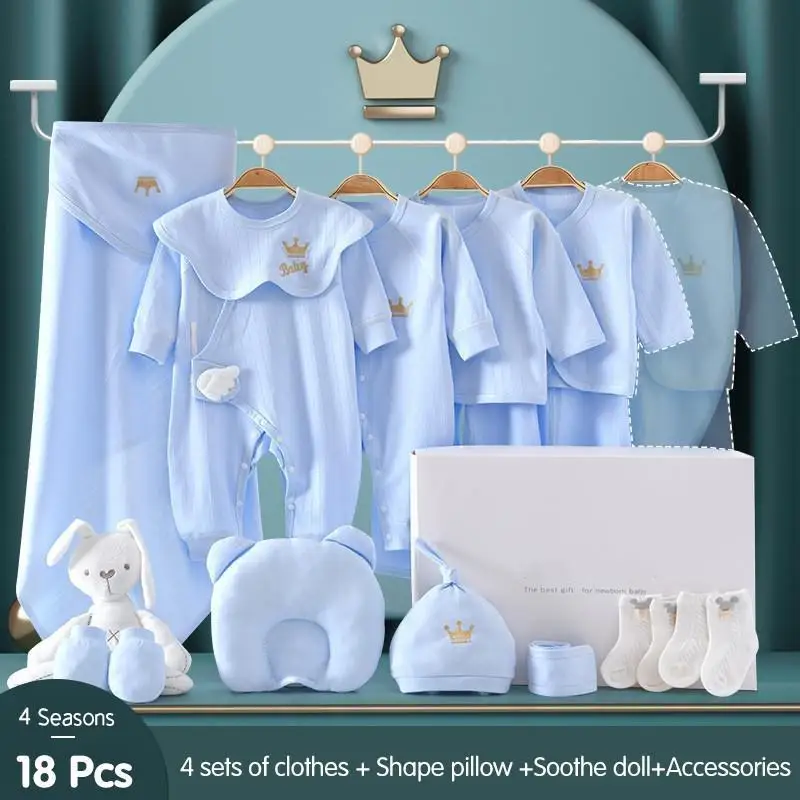 18 pcs blue