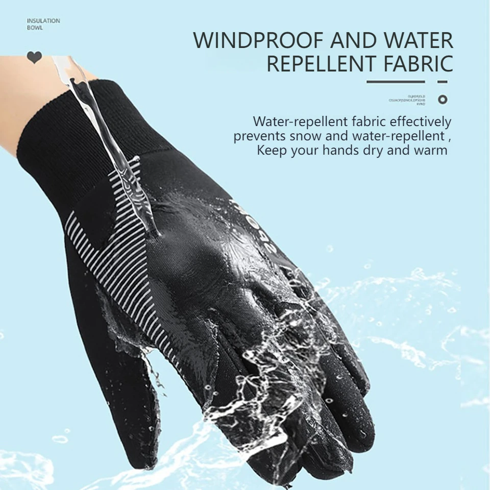 Guantes térmicos deportivos antideslizantes impermeables para niños - imagen 4