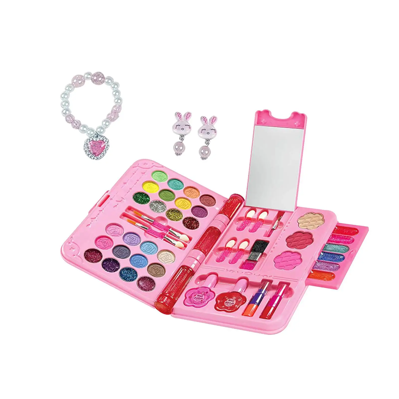 Cosmetic Toy Beauty Set Portable Kids Makeup Set for Kids Toddlers Children