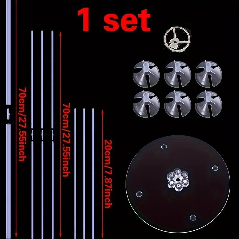 1 Juego, soporte para palos de globos, Base para globos con poste y taza, soporte para centro de mesa de escritorio, accesorios para globos - imagen 5