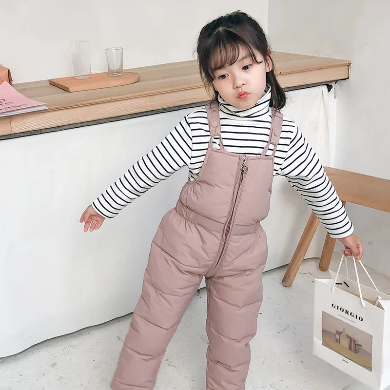 Mono pantalón de invierno tipo mochila – Algodón grueso para niños