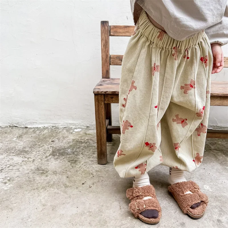 Pantalones harem MILANCEL para niños de estilo primaveral sueltos - imagen 4
