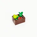 basket and apple