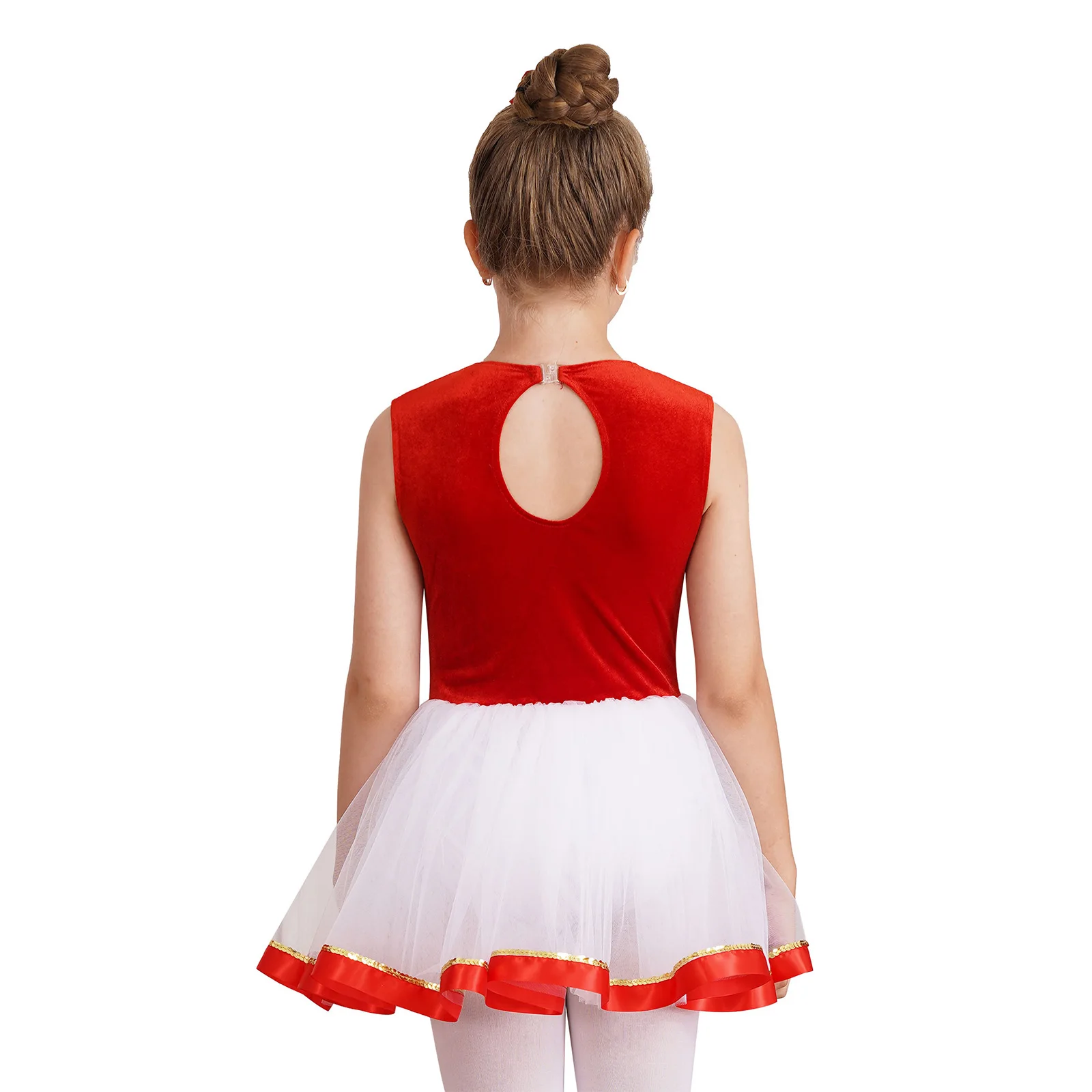 Vestido tutú ballet niña - Traje de baile navideño - imagen 3