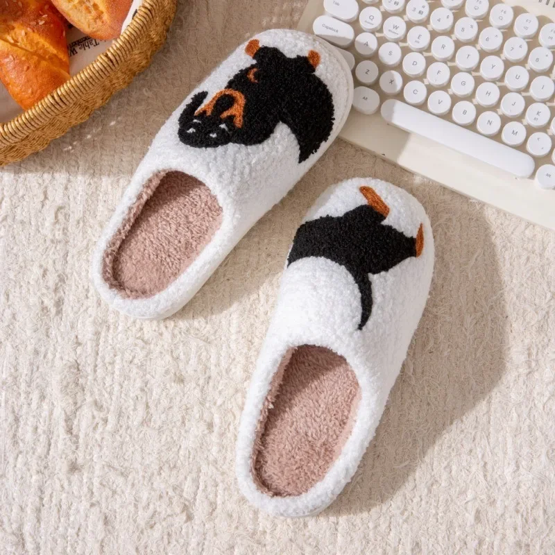 Zapatillas antideslizantes de algodón para niños – Cálidas y a cuadros - imagen 3