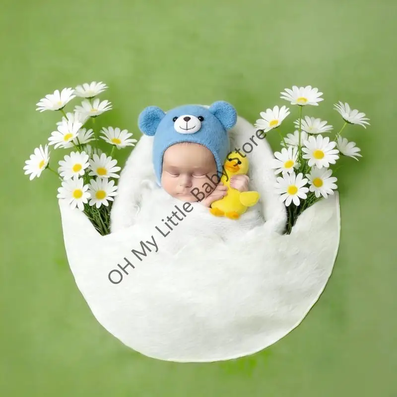 Diseño cómodo tela manta cáscara huevo los apoyos foto los recién nacidos limpieza fácil - imagen 4