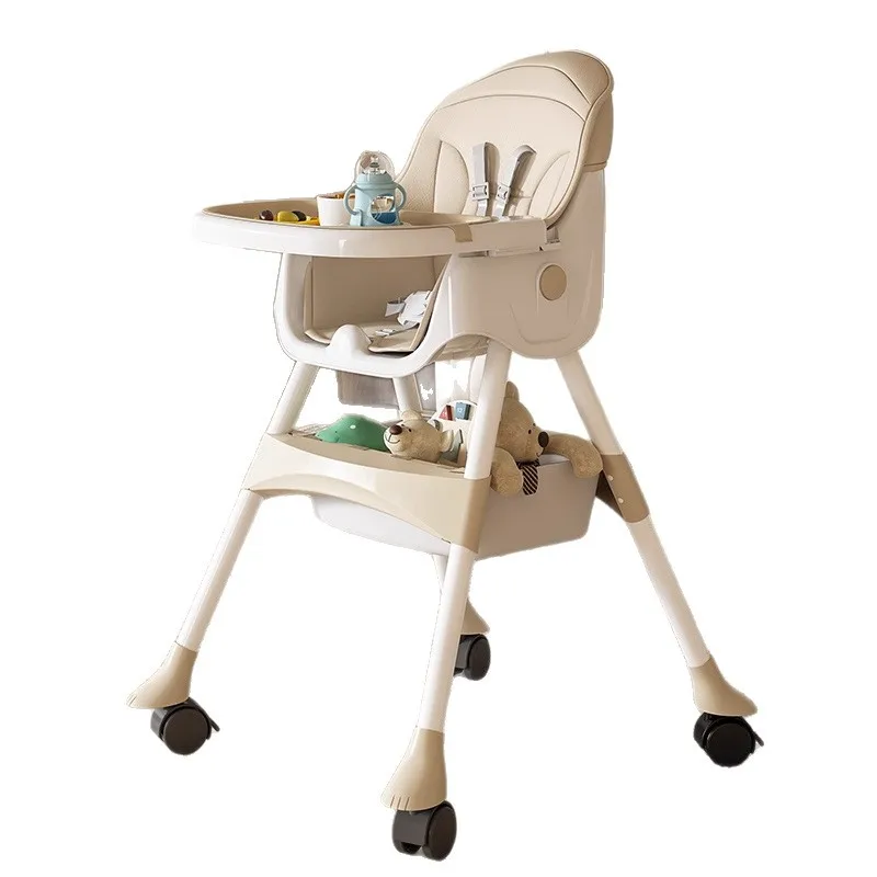 Silla de comedor para bebé, mesa de comedor portátil plegable multifuncional para el hogar, silla de crecimiento para niños - imagen 5