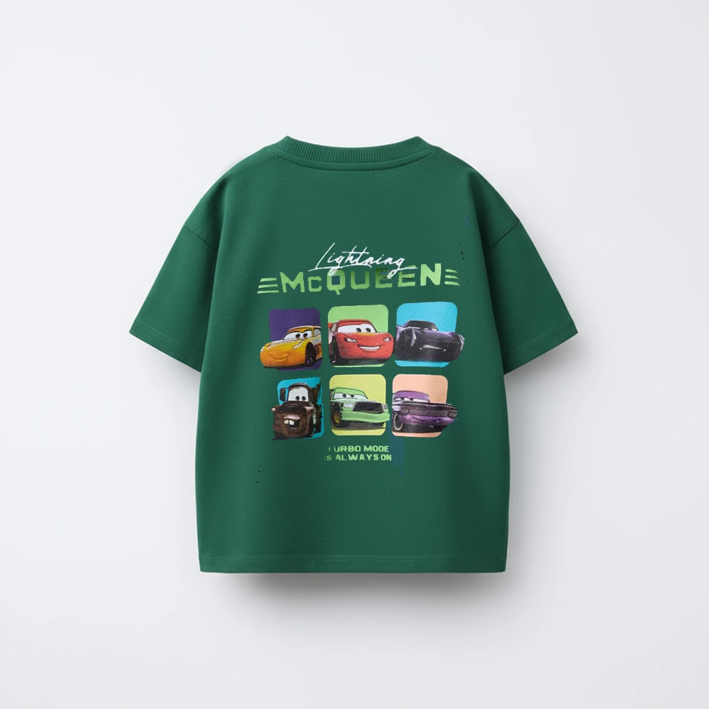 Ropa de coche de dibujos animados para niños, novedad de verano, estilo 2026, camiseta de manga corta, ropa para niños, camisetas informales con cuello redondo, camisetas para niños - imagen 5