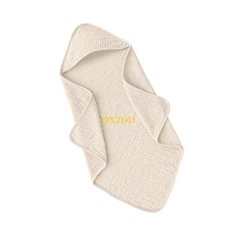 QX2D Toalla baño con Capucha para bebé, cómoda Manta Capa algodón para Secado rápido y Comodidad Diaria - imagen 4