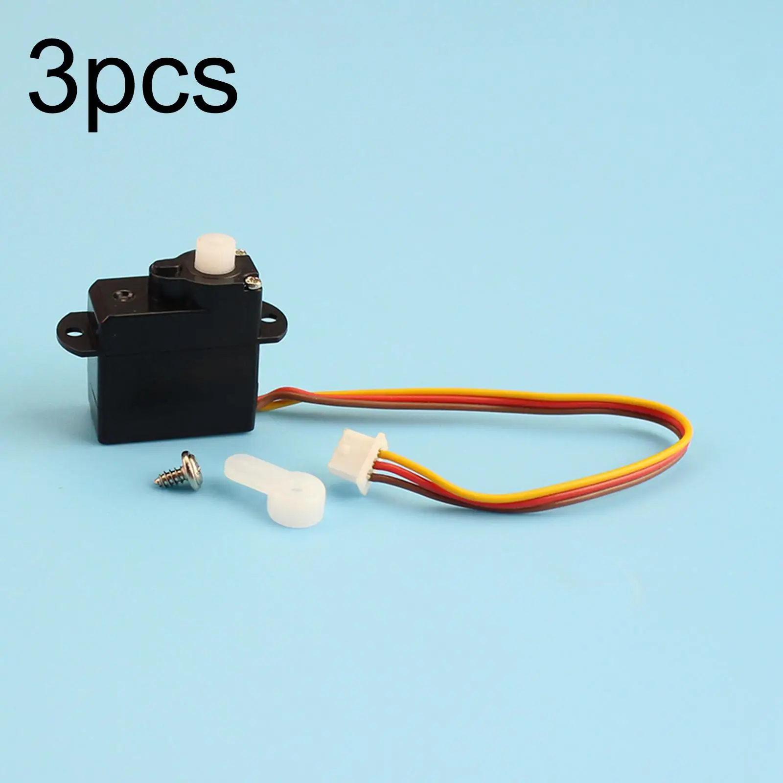 3x RC Heclicopter Servo Set Replacement Modification Practical Lightweight Steering Gear Accessory for Wltoys XK K127 K110S