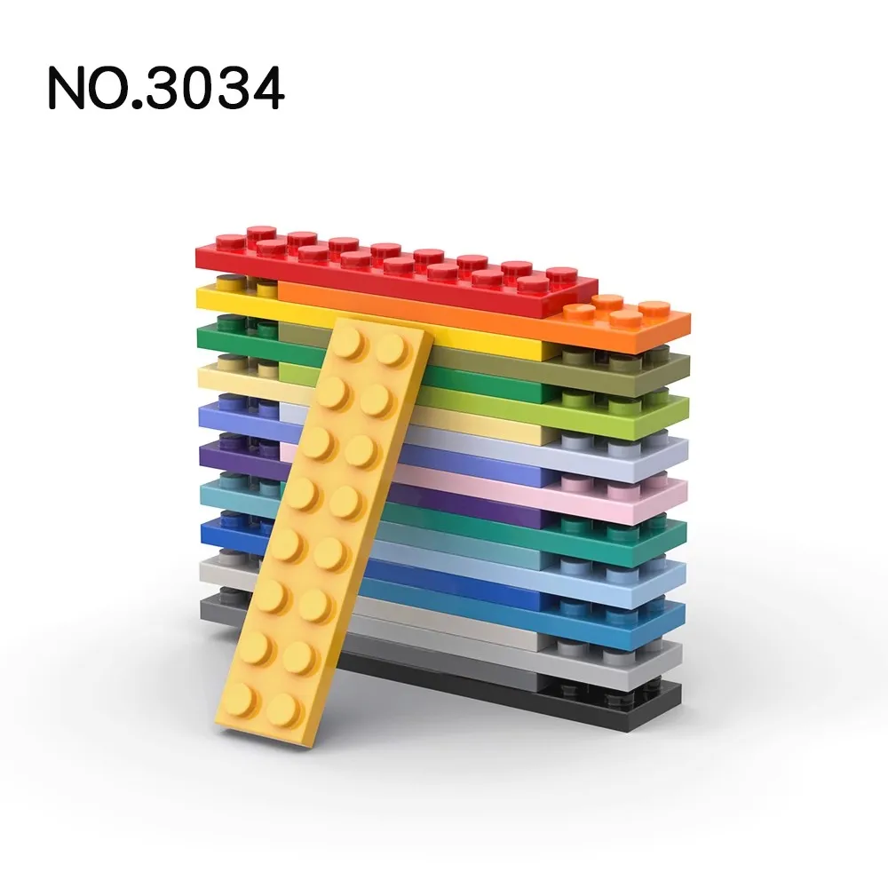 Piezas de 20 piezas MOC para niños, placa 3034, 2x8, Compatible, bloques de construcción, piezas DIY, rompecabezas, juguete para el cerebro, regalo de cumpleaños - imagen 5