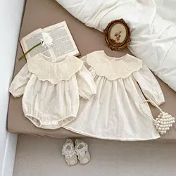 MILANCEL Body de niña con flores bordadas, vestido de una pieza