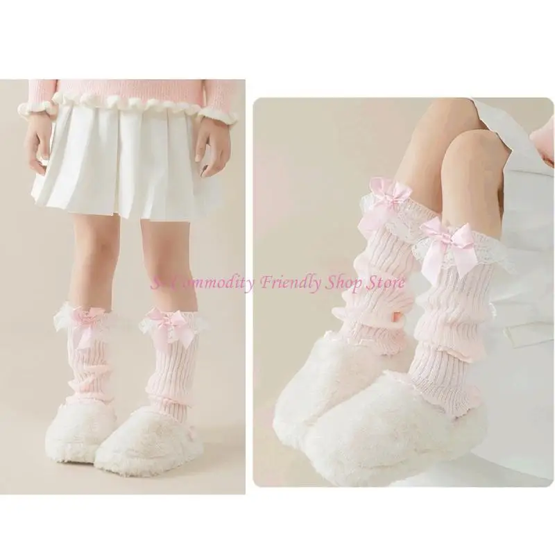 Vestidos 85ae calcetines encaje con calcetines holgados