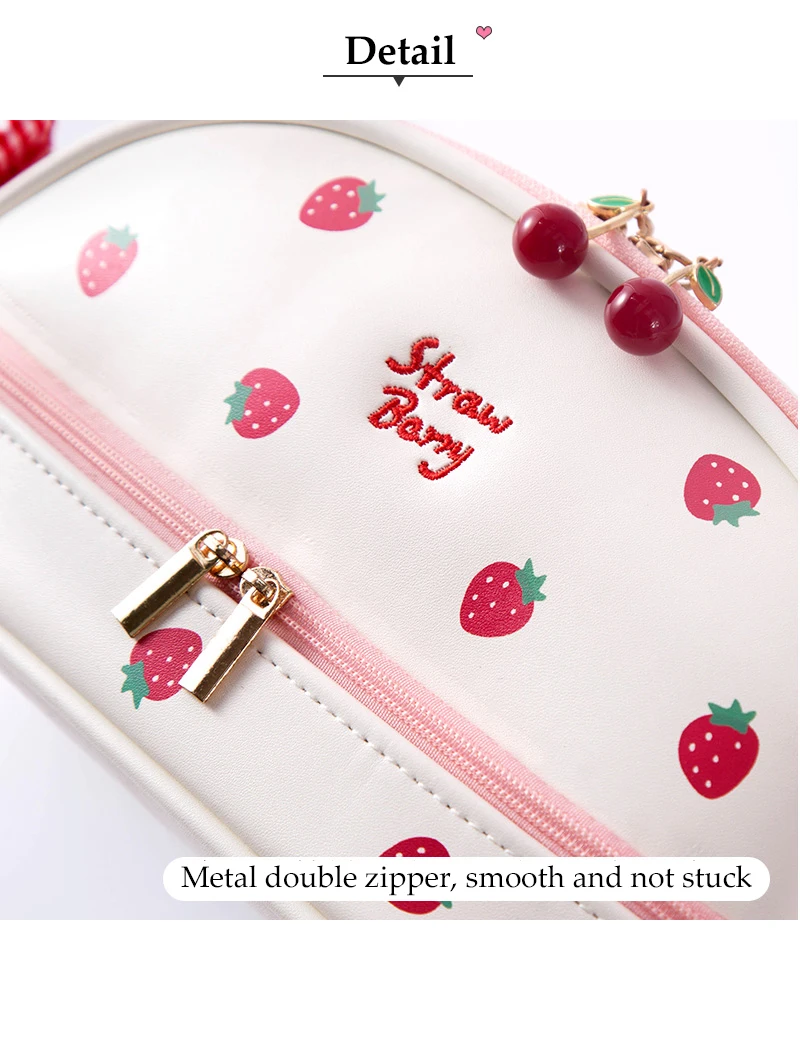 Estuche de lápices Kawaii de gran capacidad, estuche protector, suministros escolares de oficina para niños, bonitos organizadores de papelería, regalo - imagen 4