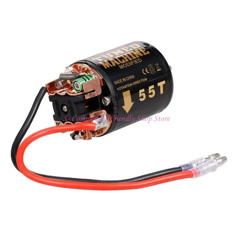 85AE RC Products 540 Motor eléctrico sobre orugas cepillado 80T/55T/45T/35T/21T/13T adecuado para coche 1/10 RC voltaje - imagen 3