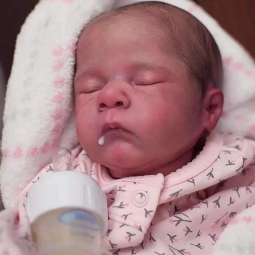 NP 16 '' piezas de muñeca sin pintar sin terminar Pip Sleeping Reborn Doll Kit con cuerpo de tela - imagen 2