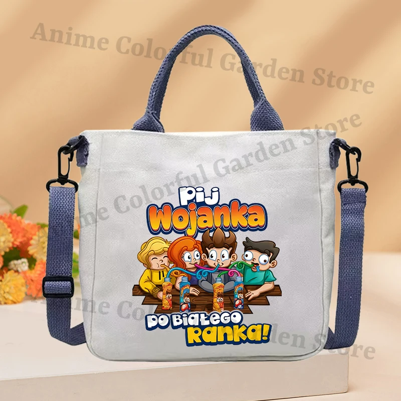 Wojan bolso cruzado lona para niños – Diseño Anime