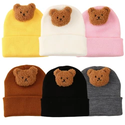 Gorro de punto oso para bebé recién nacido