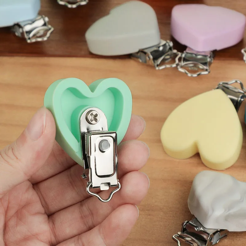 Clips de silicona de forma redonda para chupete de bebé, accesorios de cadena para chupete de dentición, sin BPA, 3 uds. - imagen 3