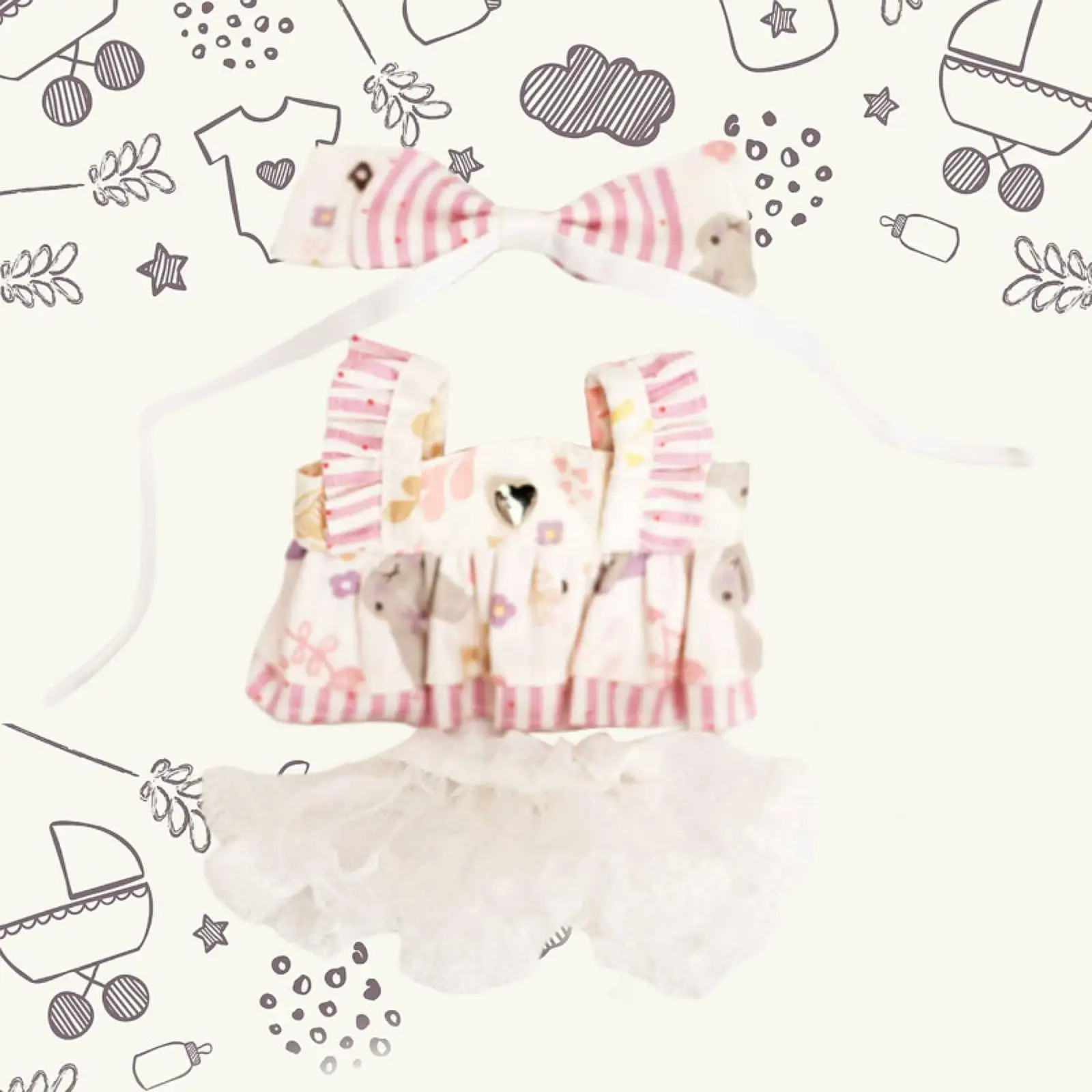 20cm Doll Dress Decoration for Kids Birthday Gift Fashion Soft Pendant Doll
