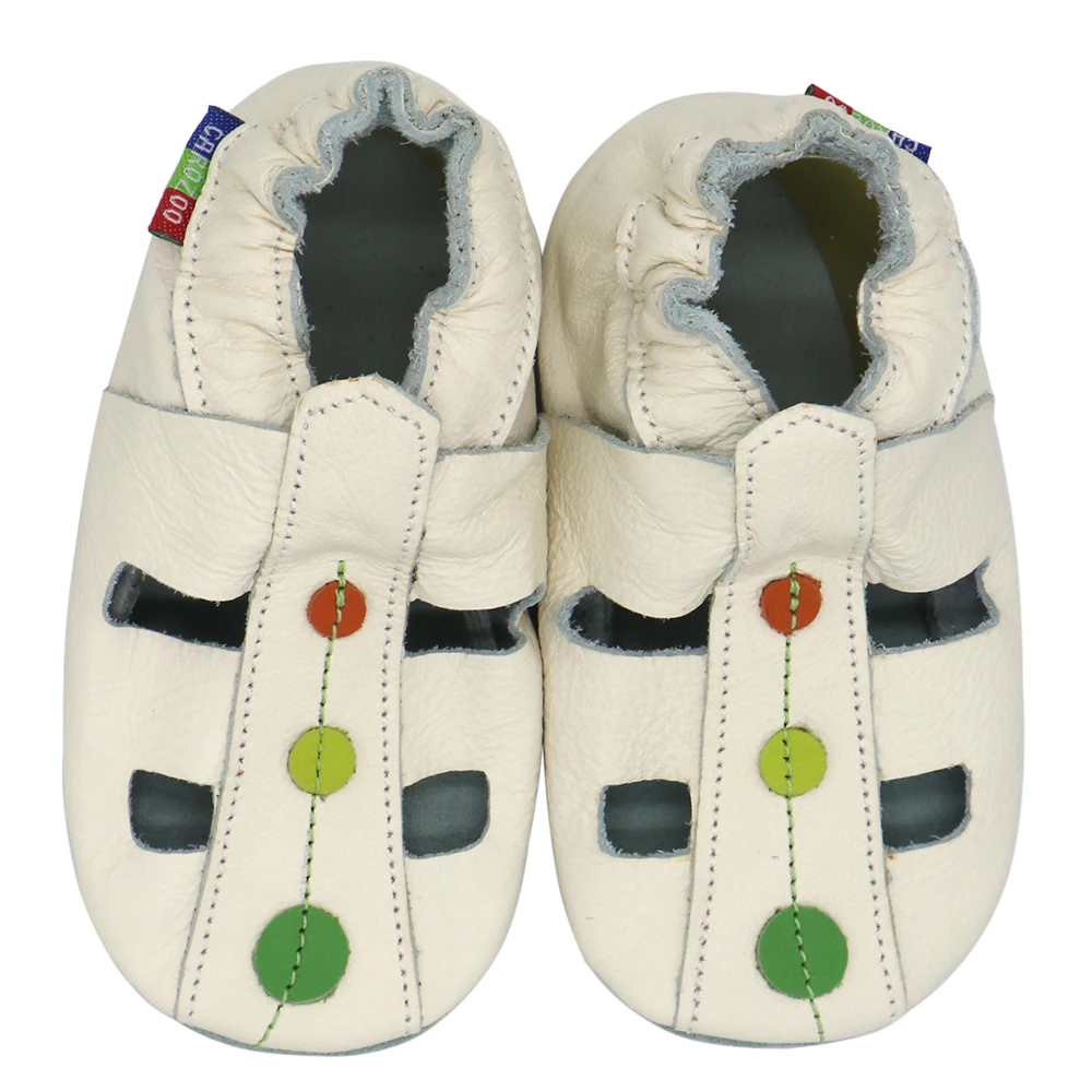 sandals dots cream