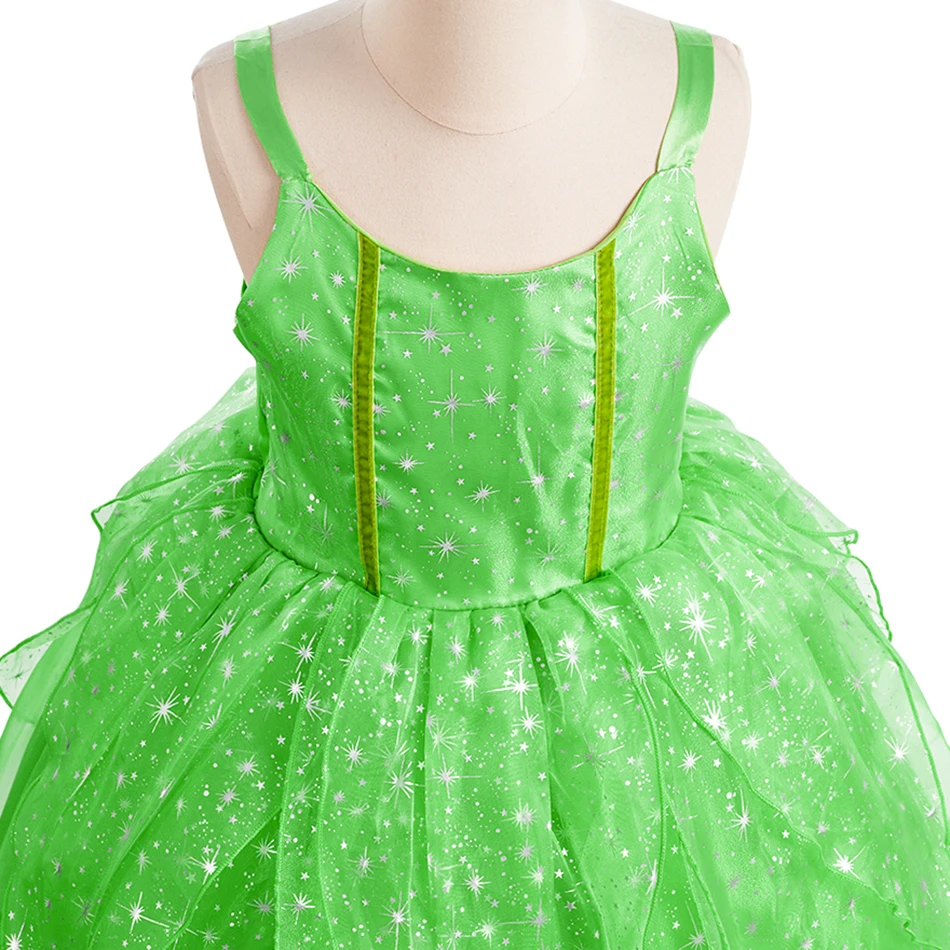 Vestido verde esmeralda para niña – Fiestas y celebraciones - imagen 3
